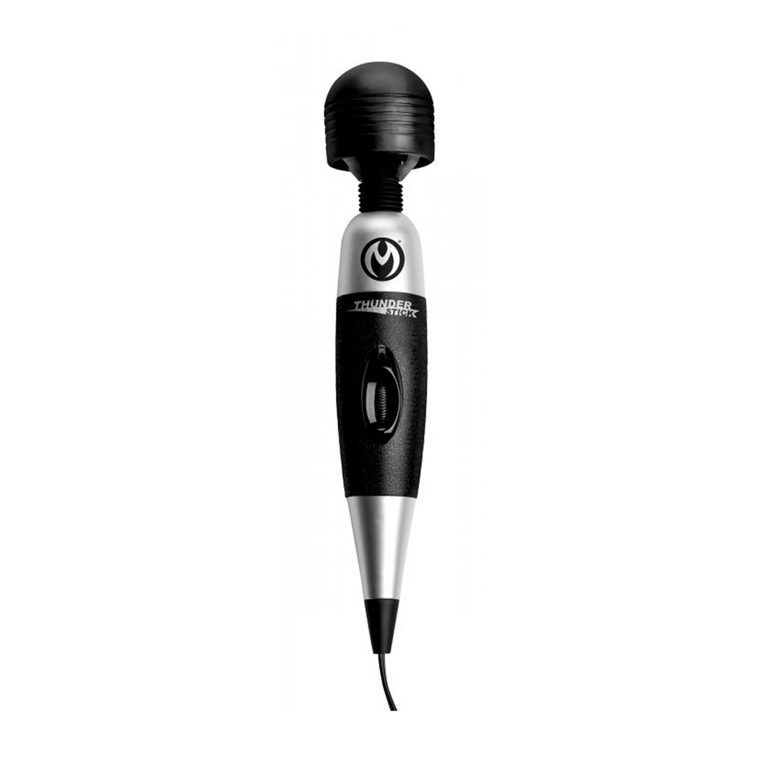 Thunderstick 2.0 - Krachtige Siliconen Wand 33 cm Zwart