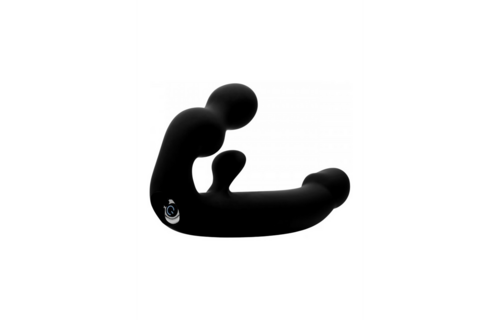 Tri-Volver Strapless Strap-On mit 7 Vibrationen – wiederaufladbar