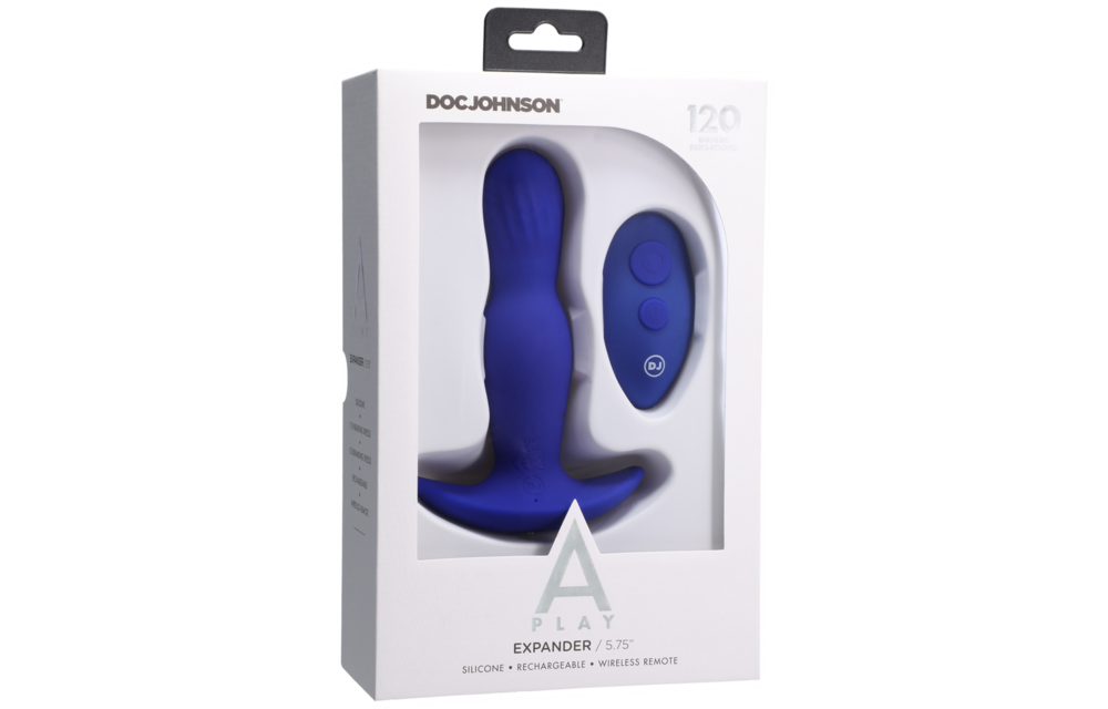 Expander Siliconen Anale Plug 14,5 cm met Afstandsbediening