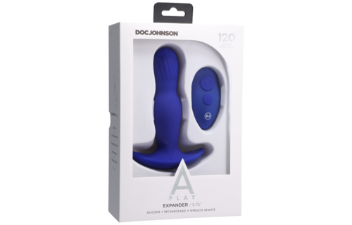 Expander Siliconen Anale Plug 14,5 cm met Afstandsbediening