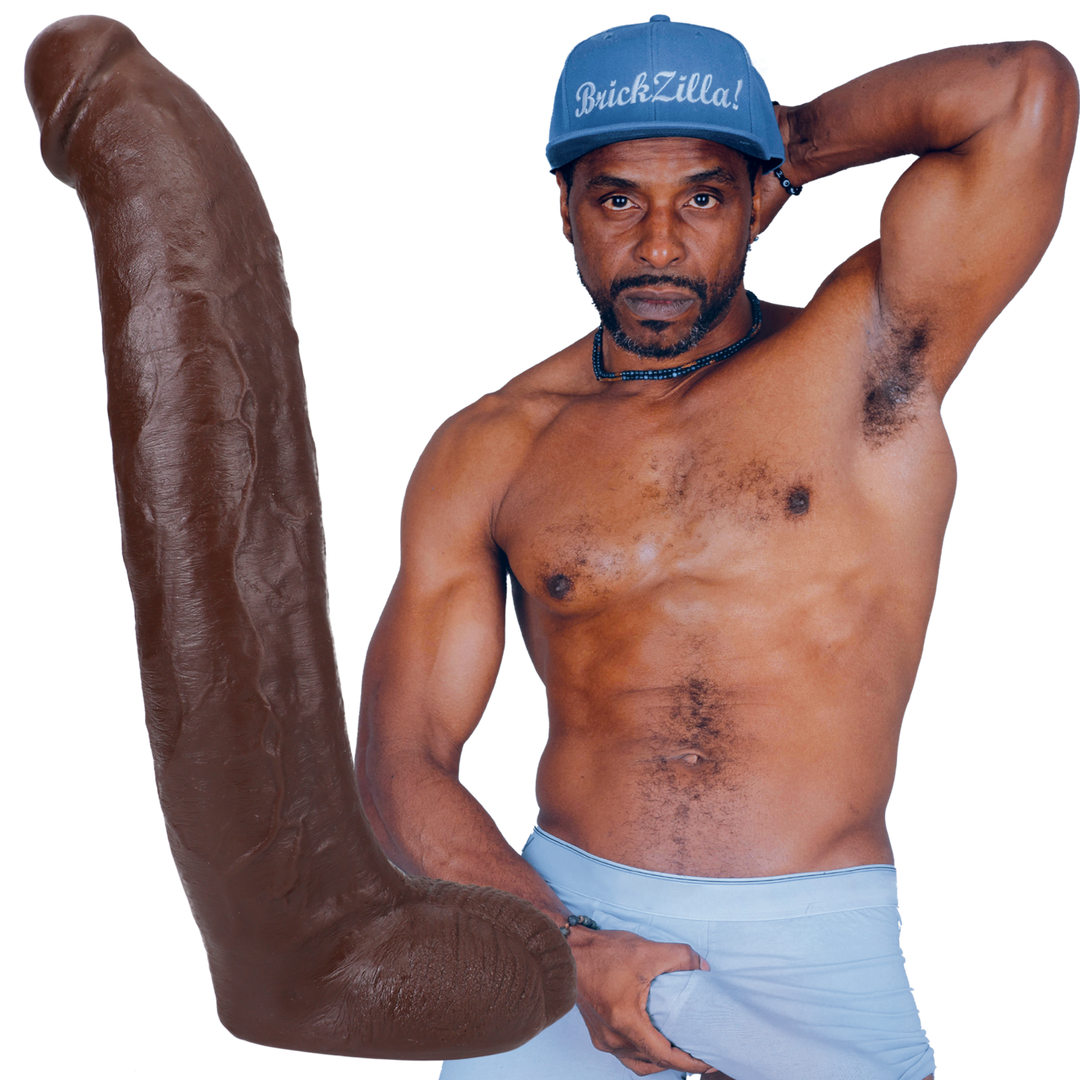 Brickzilla ULTRASKYN Dildo 33 cm - Realistisch & Chocolade