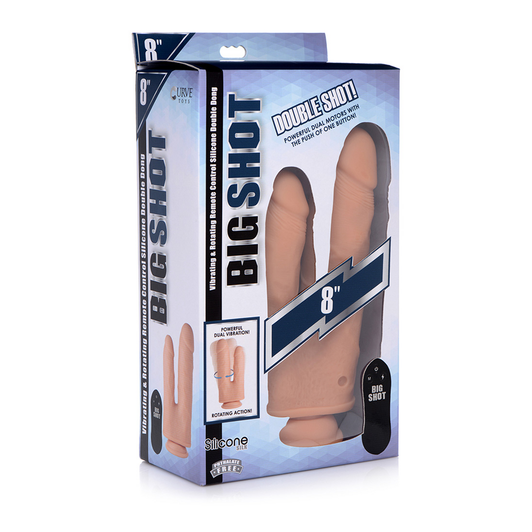Double Shot Dildo 20,5 cm - Dubbele Plezierkracht Turbo