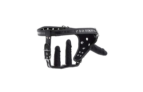 Double penetration strap-on harness 12 cm | XR Brands