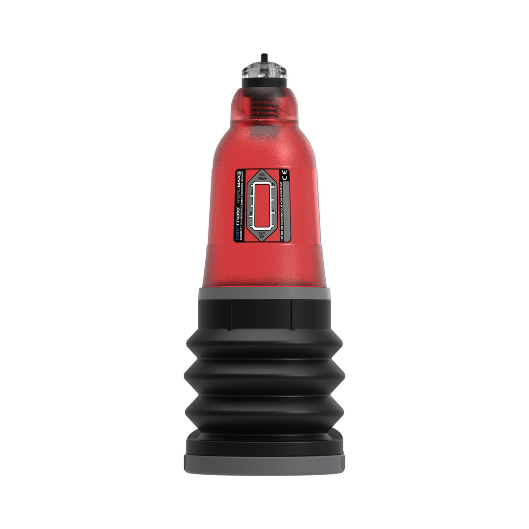 HydroMax3 Red - Powerful penis pump for up to 7.5 cm growth