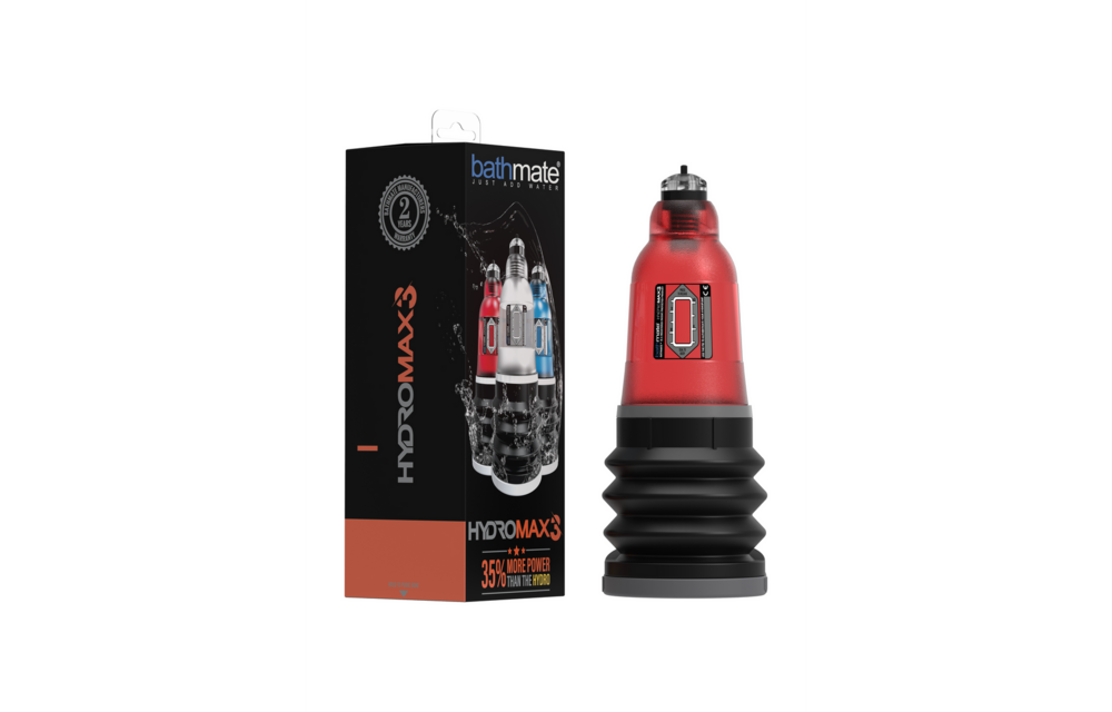 HydroMax3 Red - Powerful penis pump for up to 7.5 cm growth