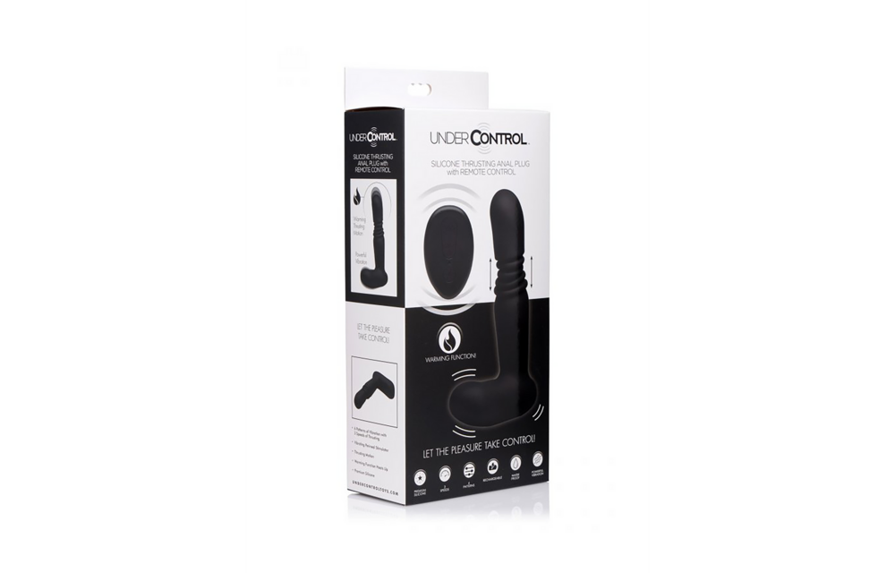 Siliconen Duwende Buttplug 9,4 cm met Afstandsbediening | XR