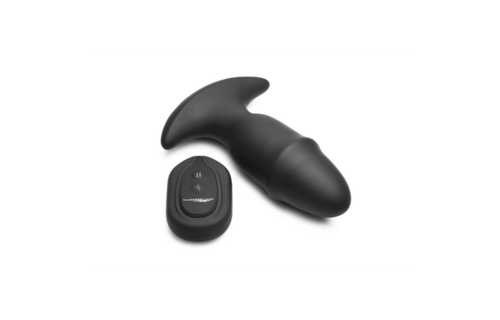 Butt Slider Silikon-Raketenplug Schwarz 9 cm – Luxuriös & Kraftvoll