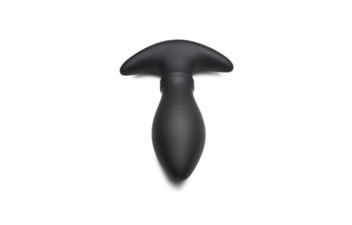 Rim Slide Schuifring Siliconen Buttplug 11 cm – Zwart
