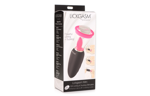 Lickgasm Mini - 10x Lick & Suck Stimulator Pink | XR Brands