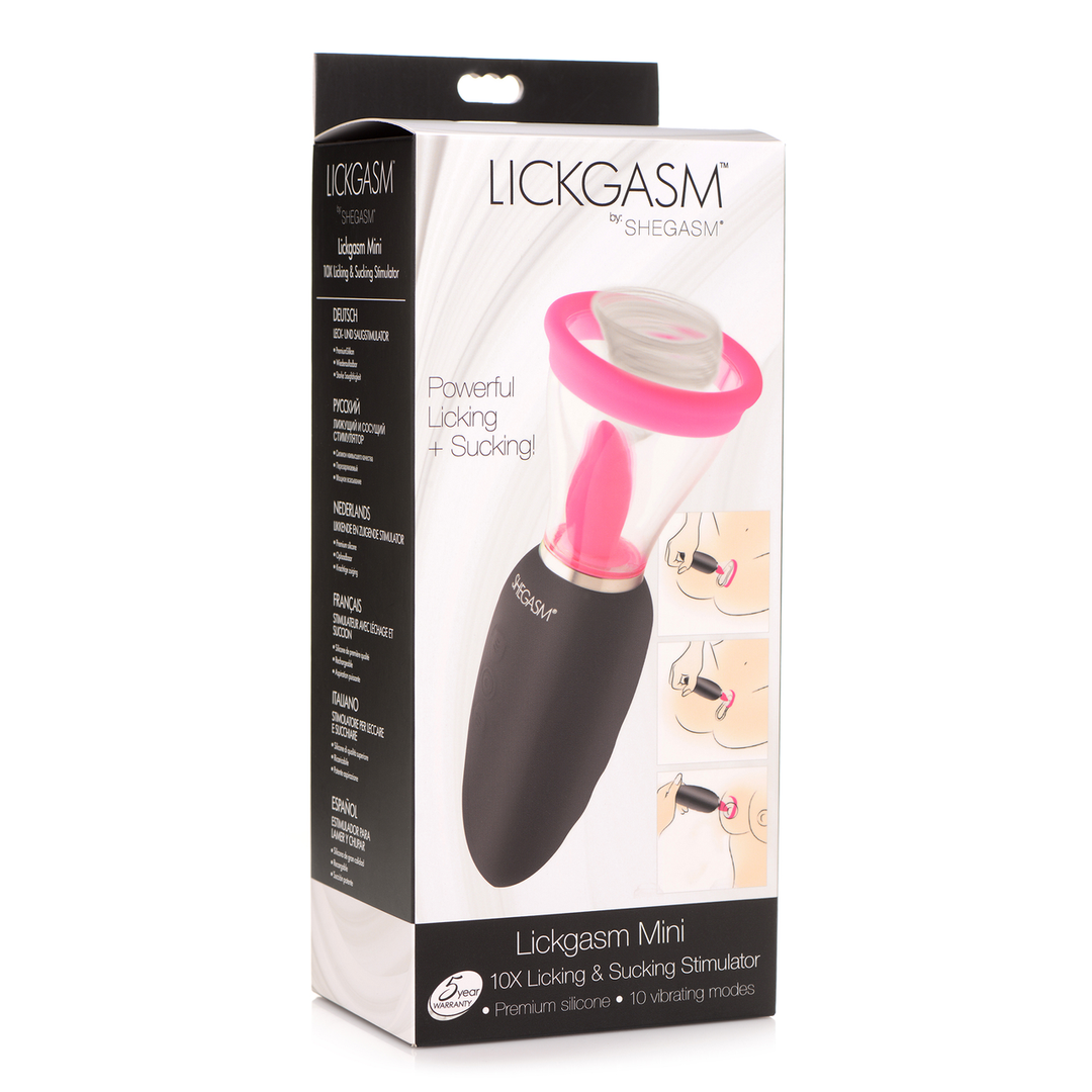 Lickgasm Mini – 10-facher Leck- und Saugstimulator Rosa | XR Brands