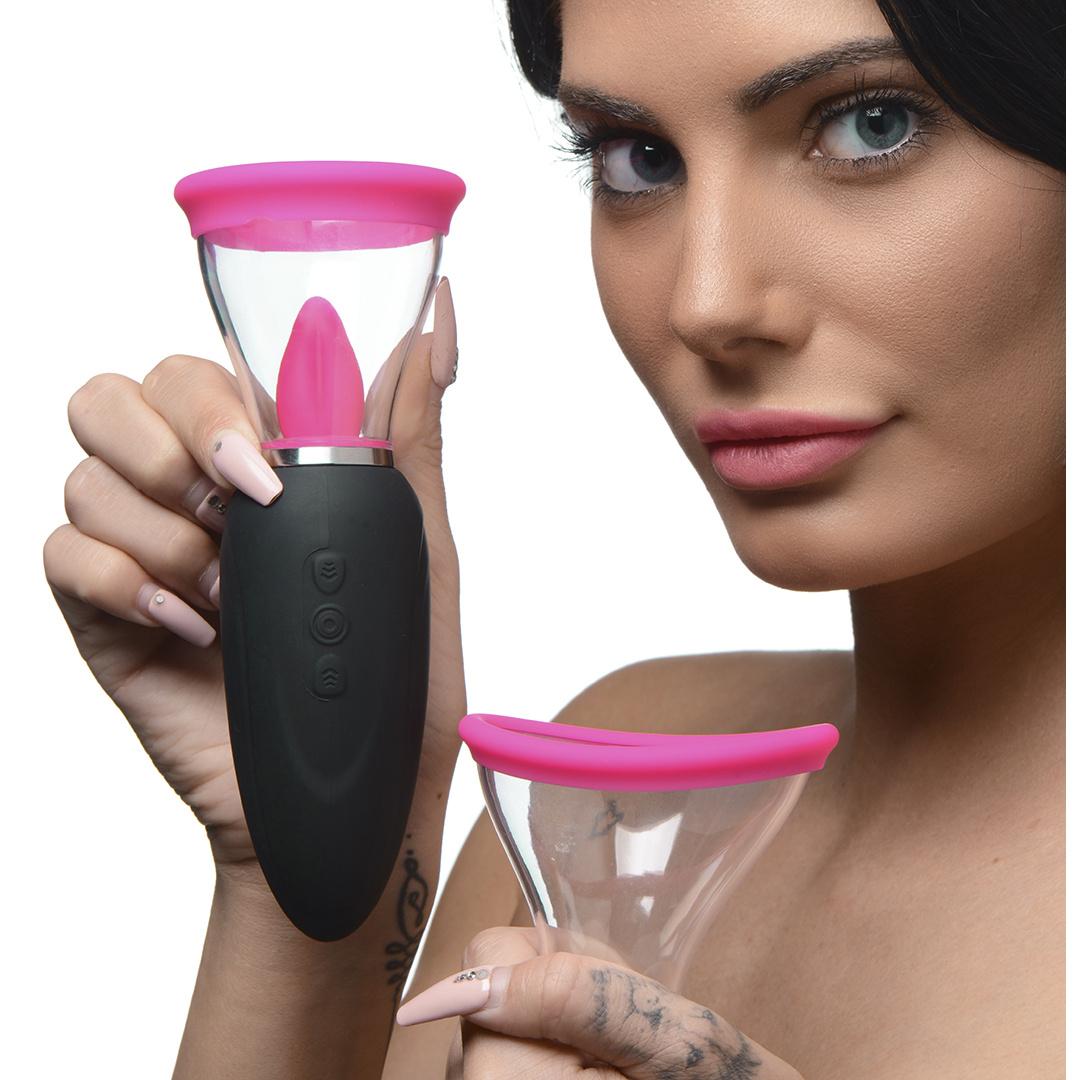 Lickgasm Mini – 10-facher Leck- und Saugstimulator Rosa | XR Brands
