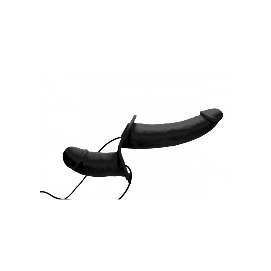 Supreme Pleasure 16,5 cm - Vibrerende Dubbele Dildo Harness