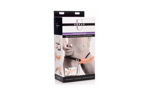 Supreme Pleasure 16,5 cm - Vibrerende Dubbele Dildo Harnas