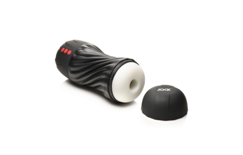 Black sucking and vibrating masturbator | Curve Toys Pleasure