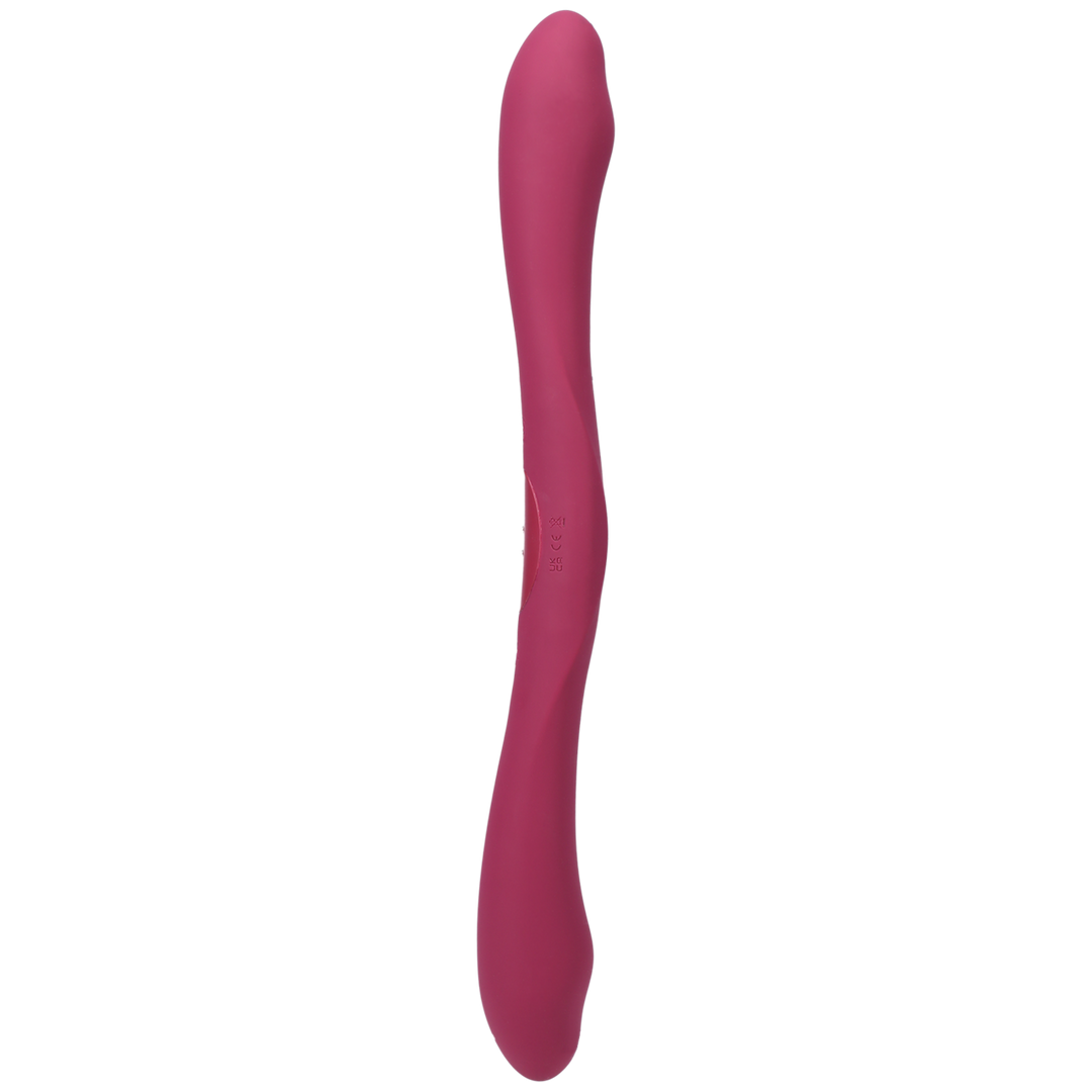 Duett - Doppelt Ended Vibrator mit Wireless Remote - Berry