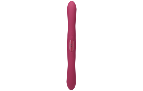 Duet - Dubbel Eind Vibrator met Draadloze Afstandsbediening - Berry