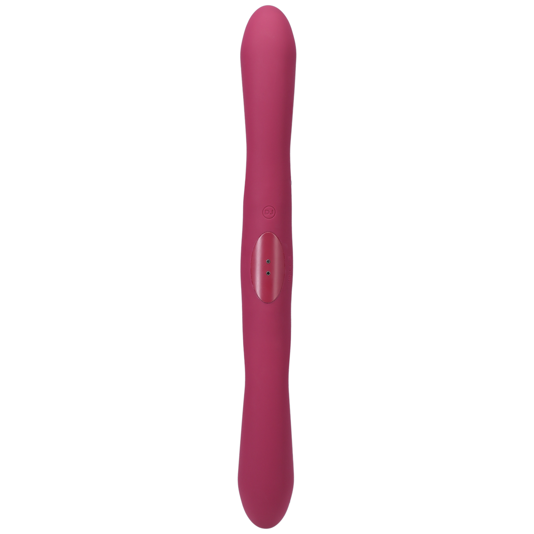 Duet - Double Ended Vibrator with Wireless Remote - Berry