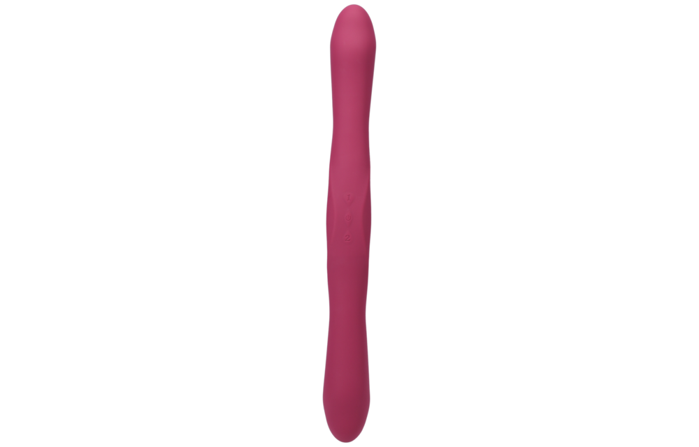 Duet - Double Ended Vibrator with Wireless Remote - Berry