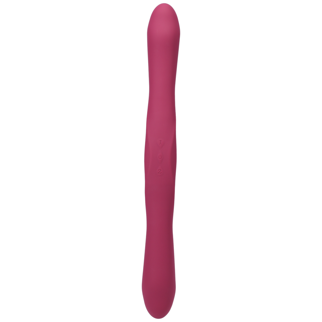 Duett - Doppelt Ended Vibrator mit Wireless Remote - Berry