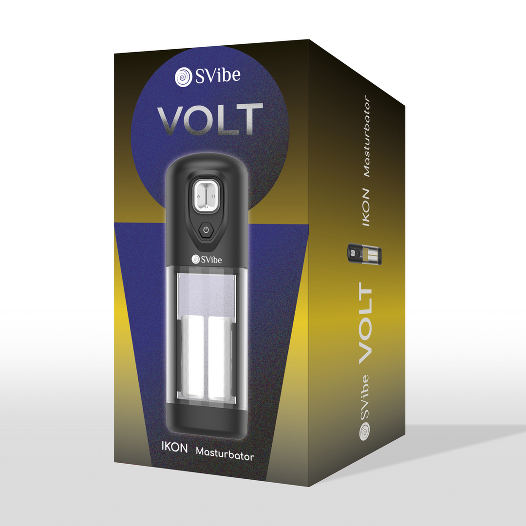 Ikon VOLT - Vibrating Rubbing Heating Masturbator - Transparent