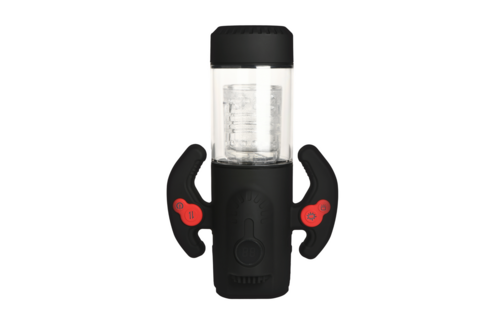 Turbo Max - Spinning Thrusting and Sucking Masturbator - Transparent/Black