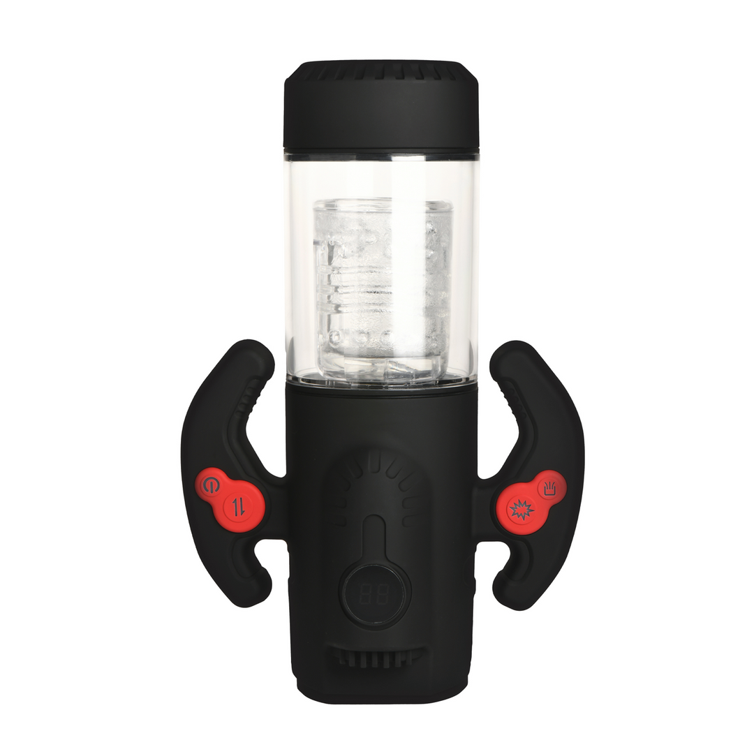 Turbo Max - Spinning Thrusting and Sucking Masturbator - Transparent/Black