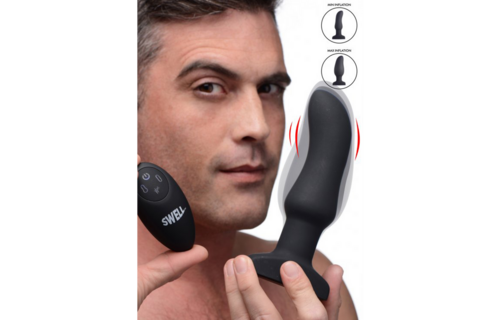 Aufblasbarer vibrierender Silikon-Butt-Plug 15,5 cm – XR Brands