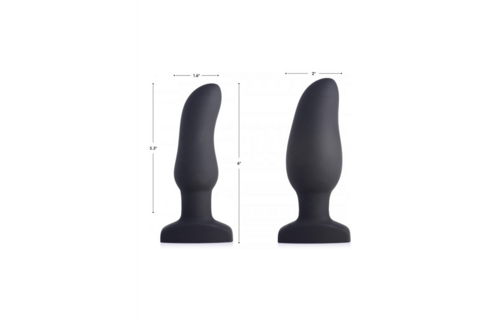 Inflatable Vibrating Silicone Butt Plug 15.5 cm - XR Brands