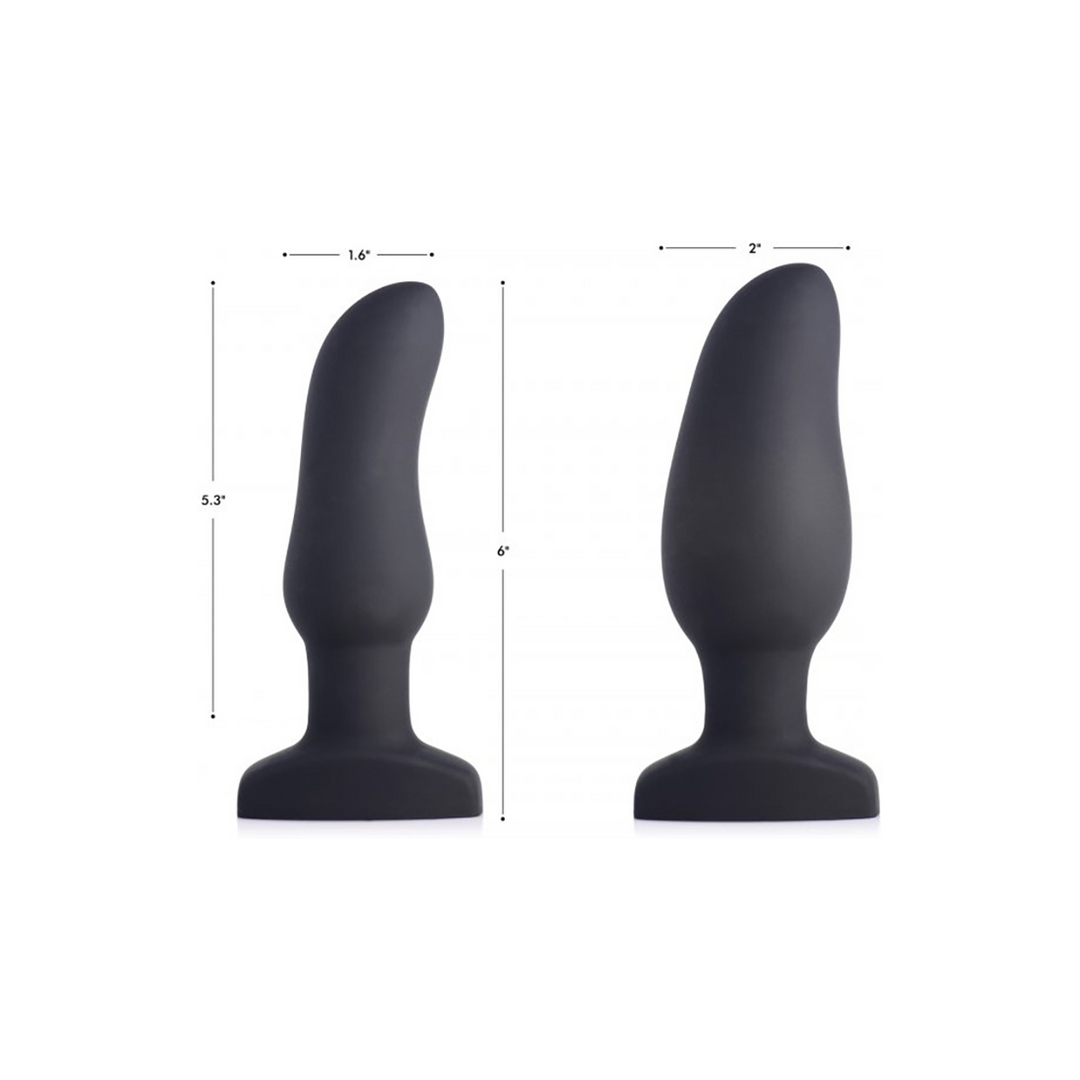 Inflatable Vibrating Silicone Butt Plug 15.5 cm - XR Brands