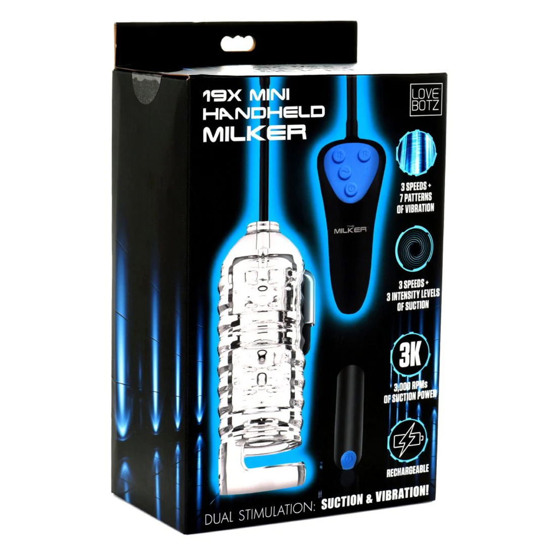 Mini Handheld Milker Black - Discreet & Powerful Pleasure