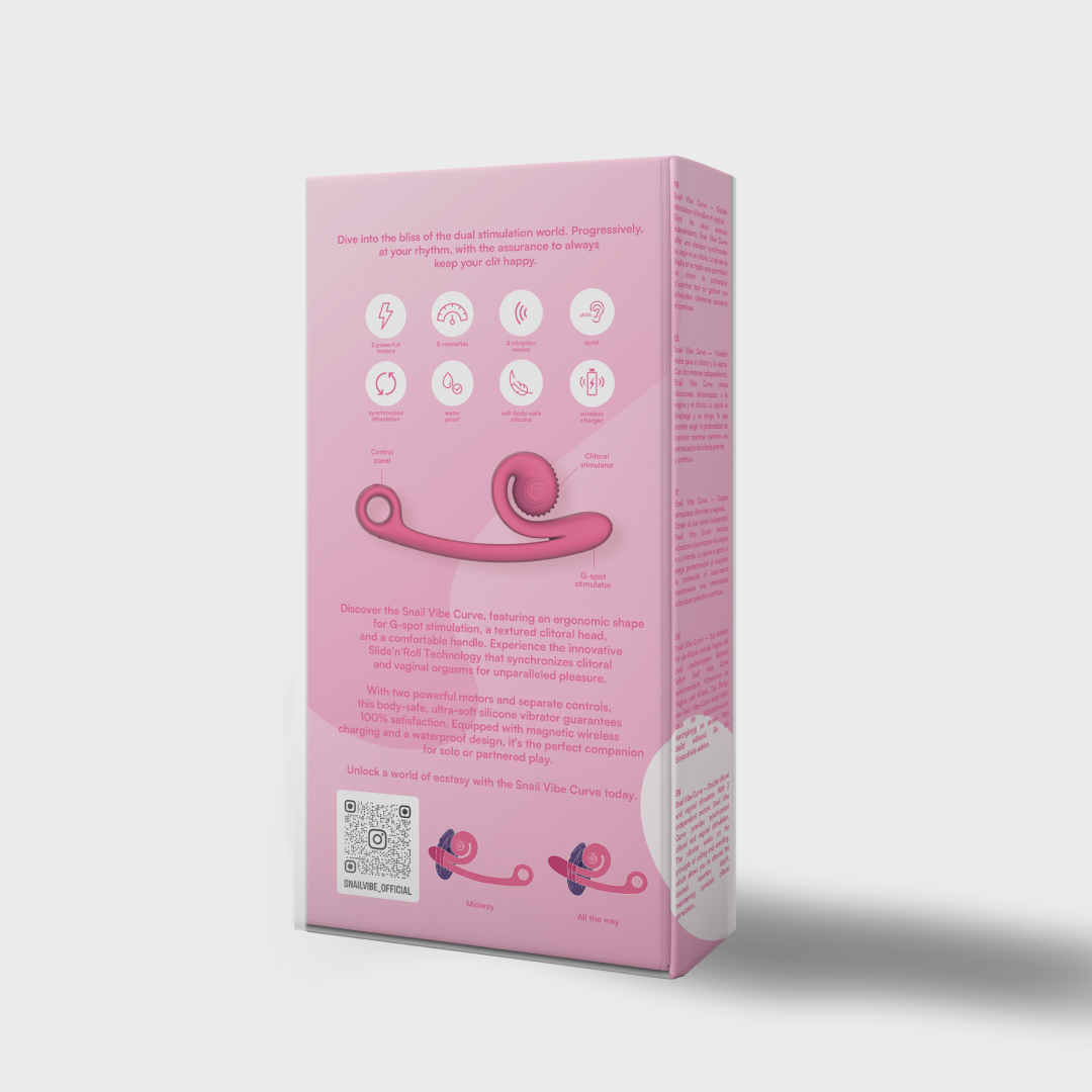 CURVE Dubbele Stimulator Roze | Snail Vibe Ultiem Genot