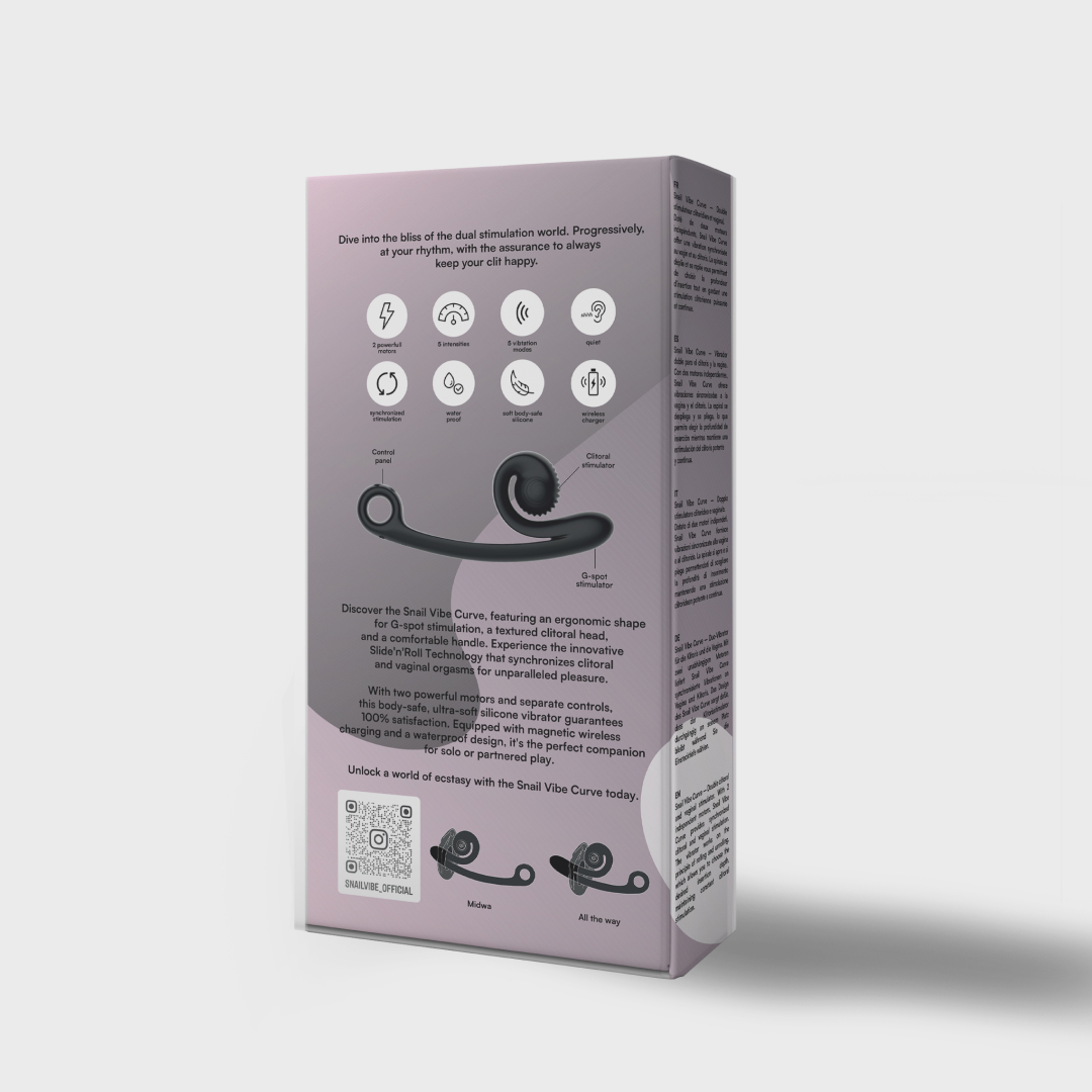 CURVE Dubbele Stimulator Zwart - Ultiem G-spot Genot