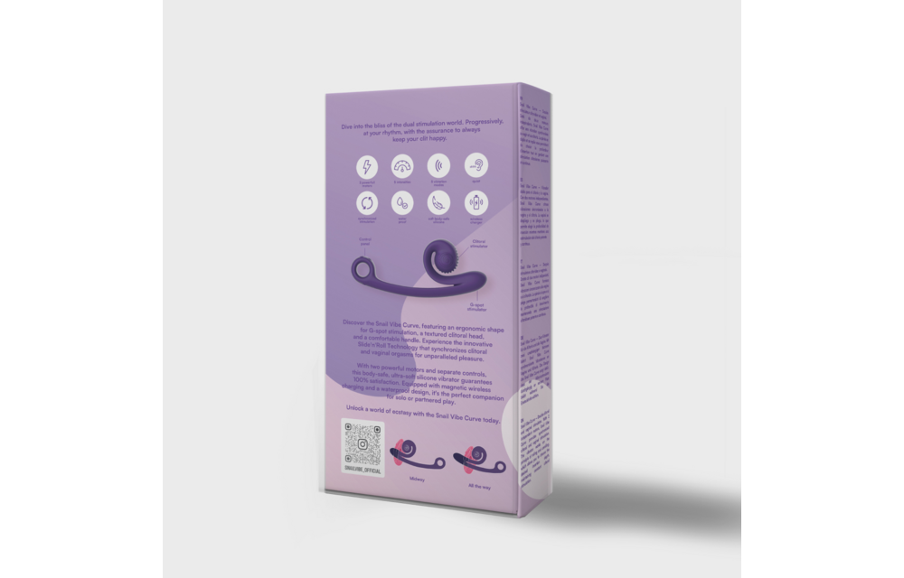 CURVE Dubbele Stimulator Paars - Ultiem Genot & Siliconen