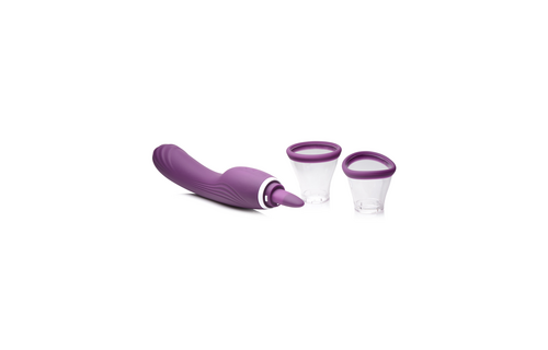 Lickgasm vibrator paars | 8x likken, zuigen & trillen