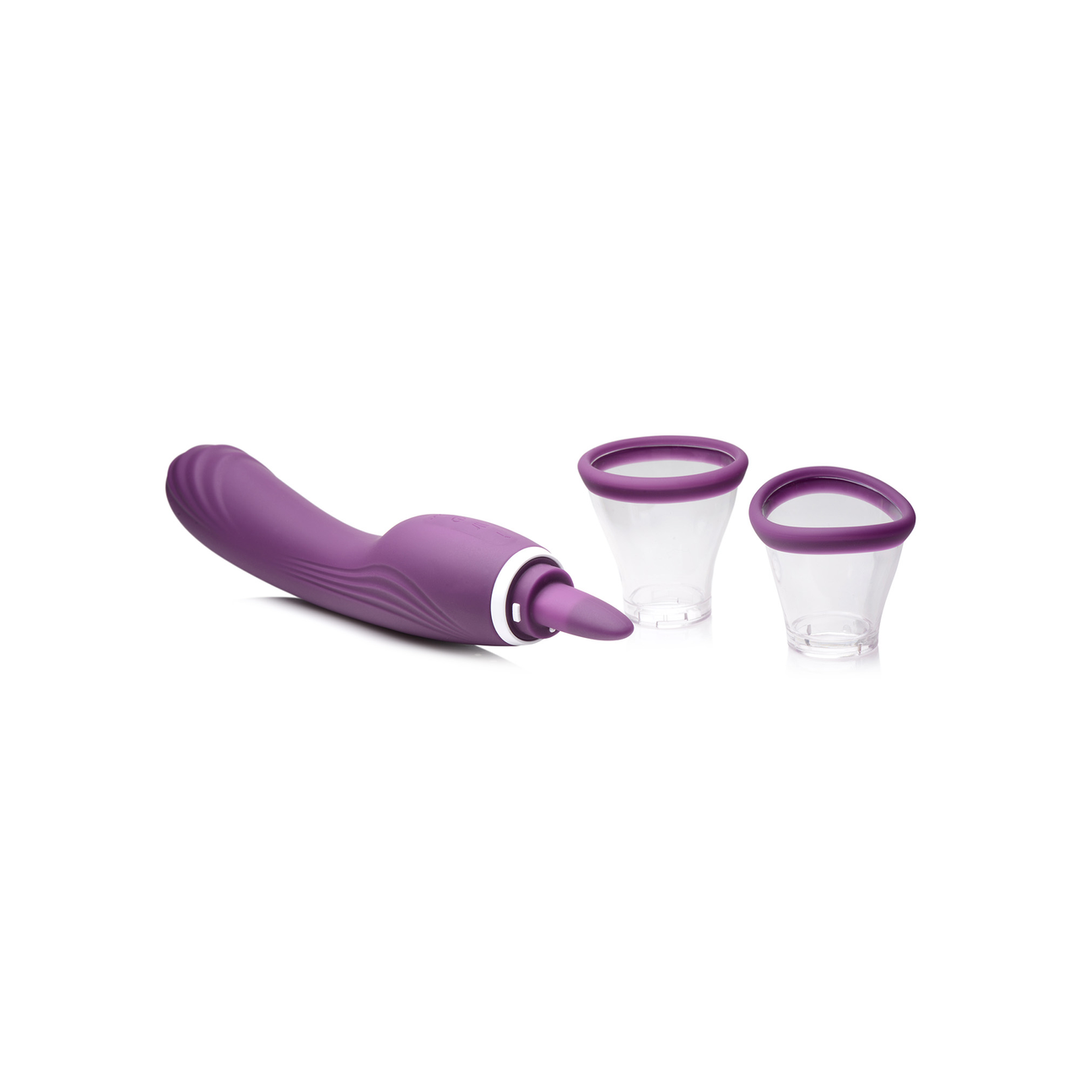 Lickgasm vibrator paars | 8x likken, zuigen & trillen