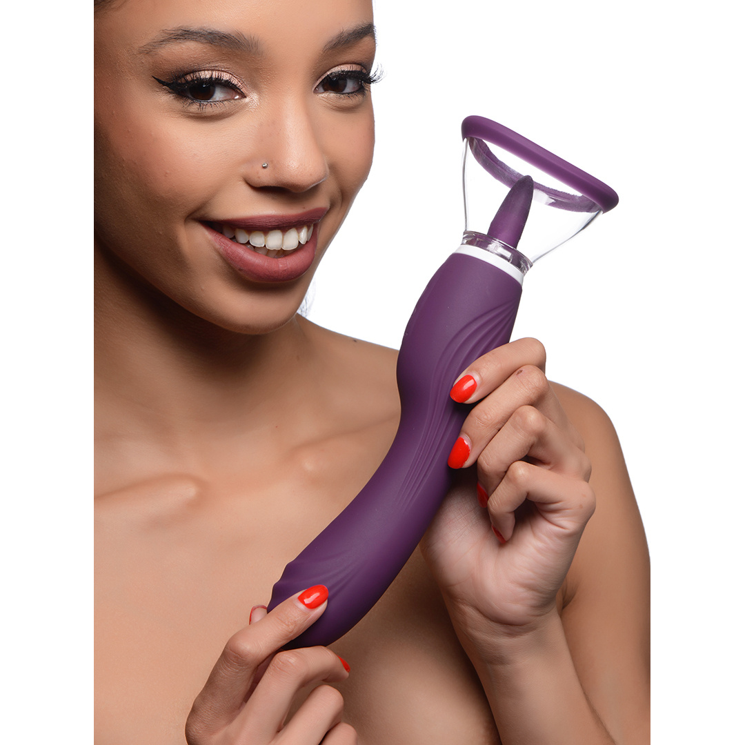 Lickgasm Vibrator Lila | 8x lecken, saugen & vibrieren