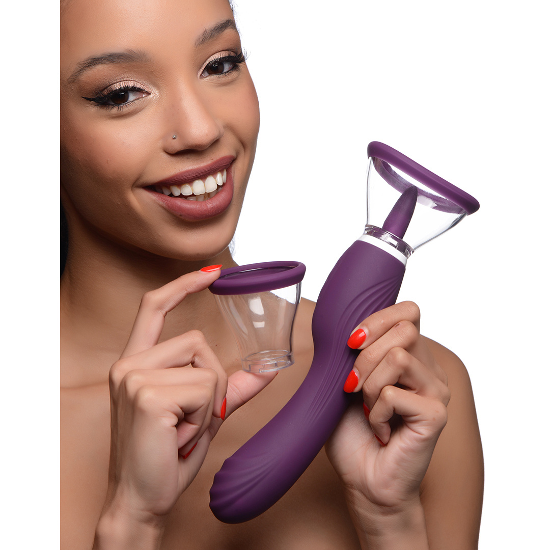 Lickgasm Vibrator Lila | 8x lecken, saugen & vibrieren