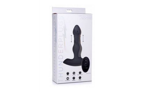 Vibrierender Silikon-Butt-Plug 15,2 cm mit Fernbedienung