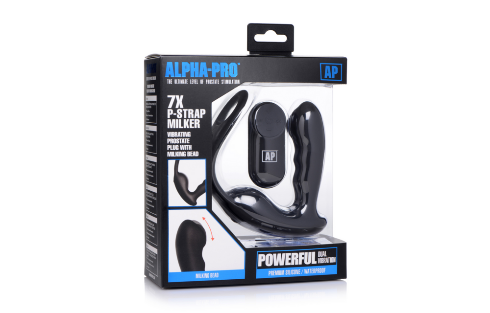 Melk- en Vibrerende Prostaatmassager + Harnas met 7 Snelheden