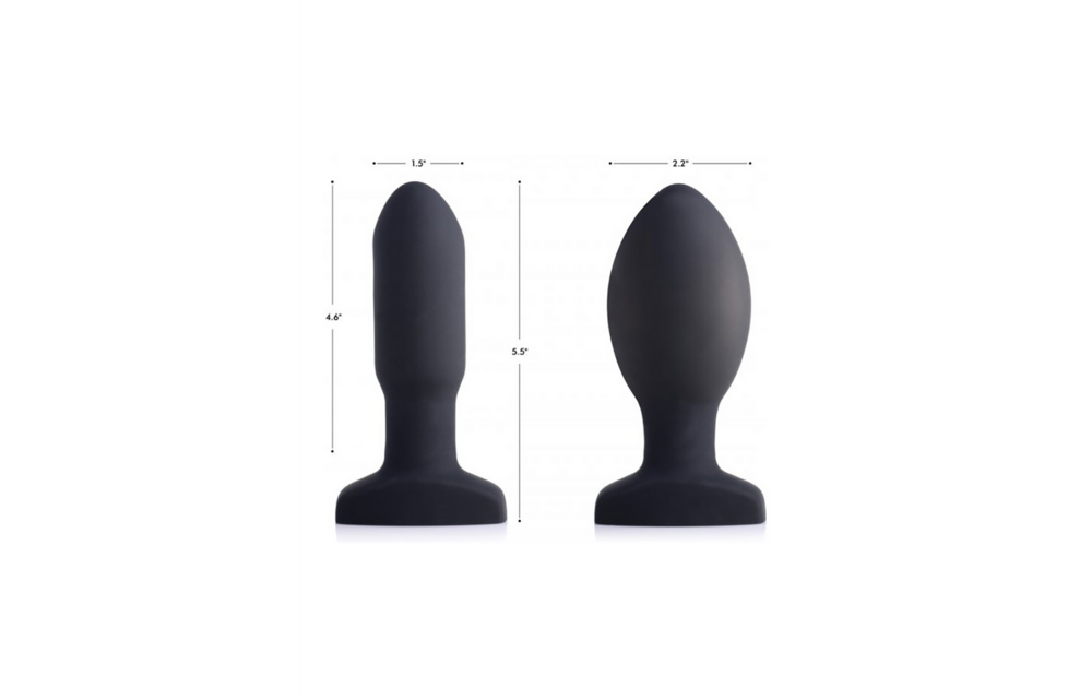 Inflatable Vibrating Silicone Butt Plug 13.9 cm | XR Brands