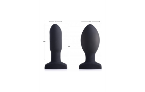 Inflatable Vibrating Silicone Butt Plug 13.9 cm | XR Brands