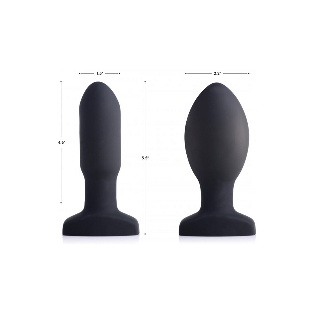 Inflatable Vibrating Silicone Butt Plug 13.9 cm | XR Brands