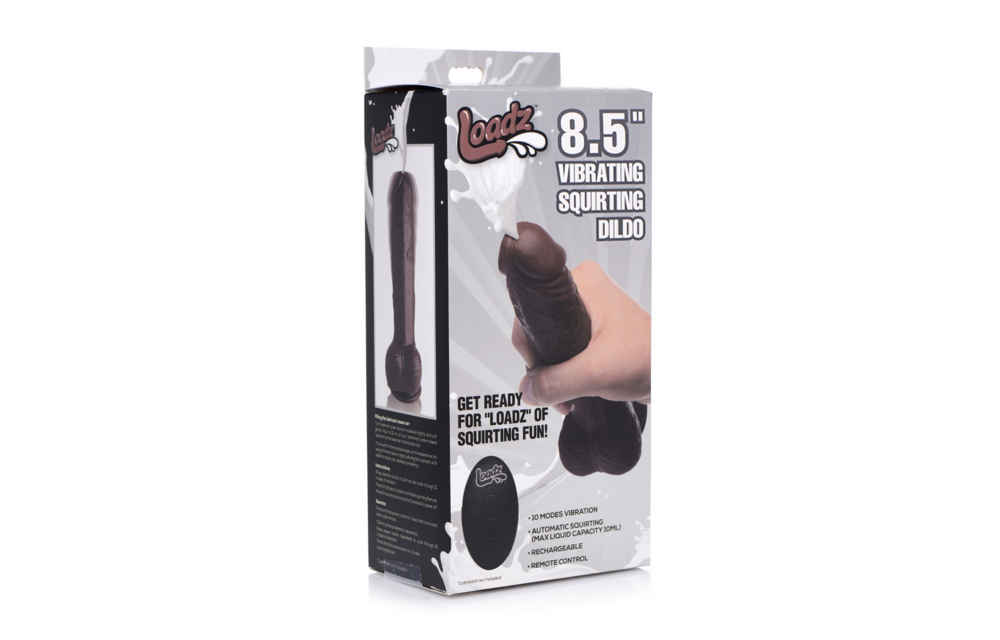 Squirting Dildo 21,5 cm met 10 Vibratiestanden - XR Brands