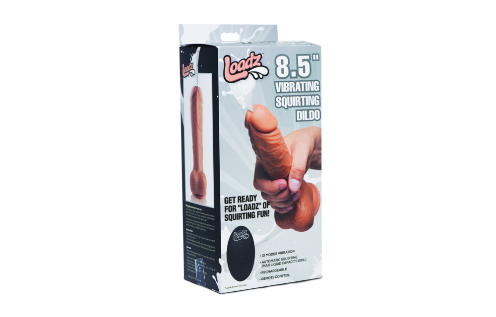 Squirting Dildo 8.5/21.5 cm – 10 Vibrations & Squirting Function