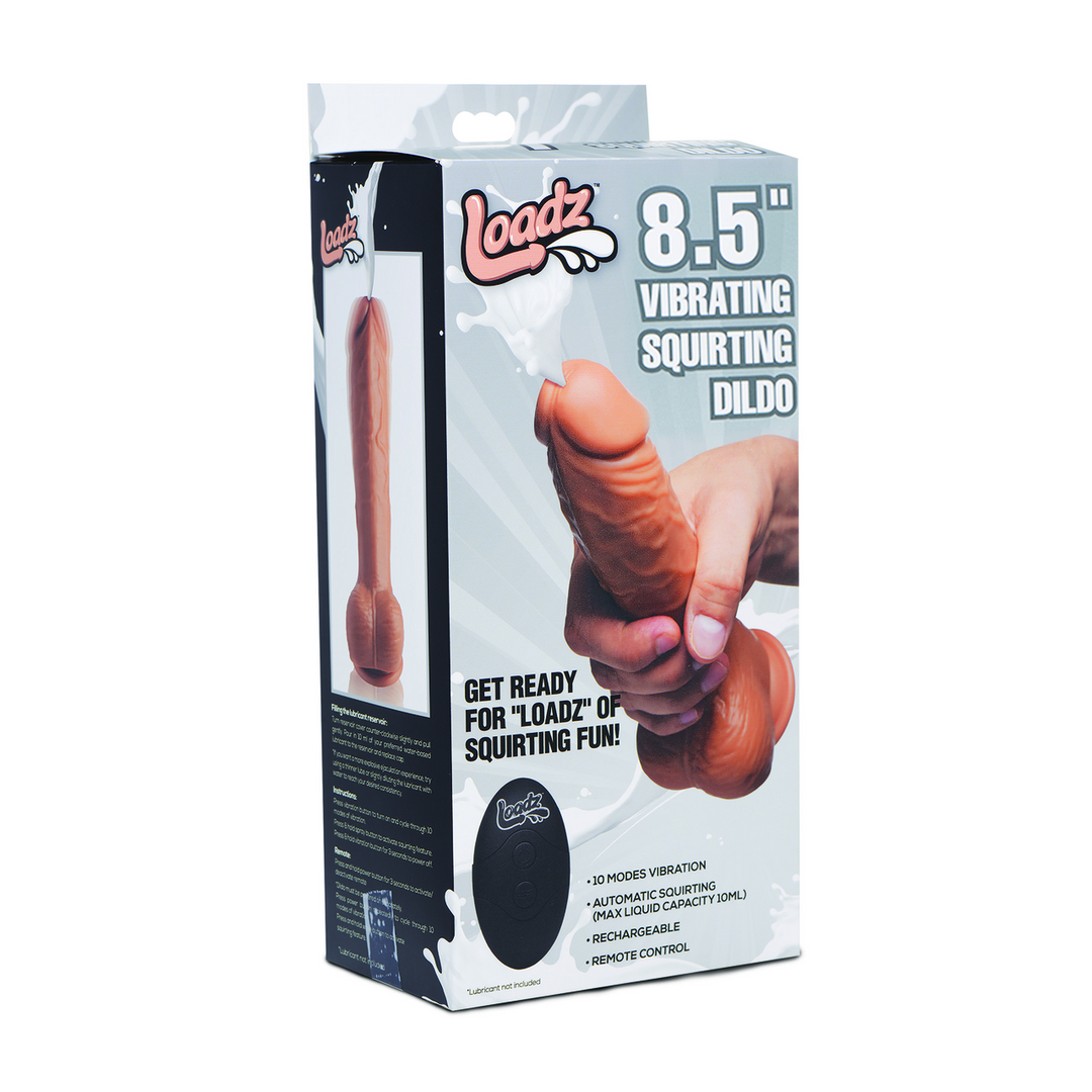 Squirting Dildo 8.5/21.5 cm – 10 Vibrations & Squirting Function