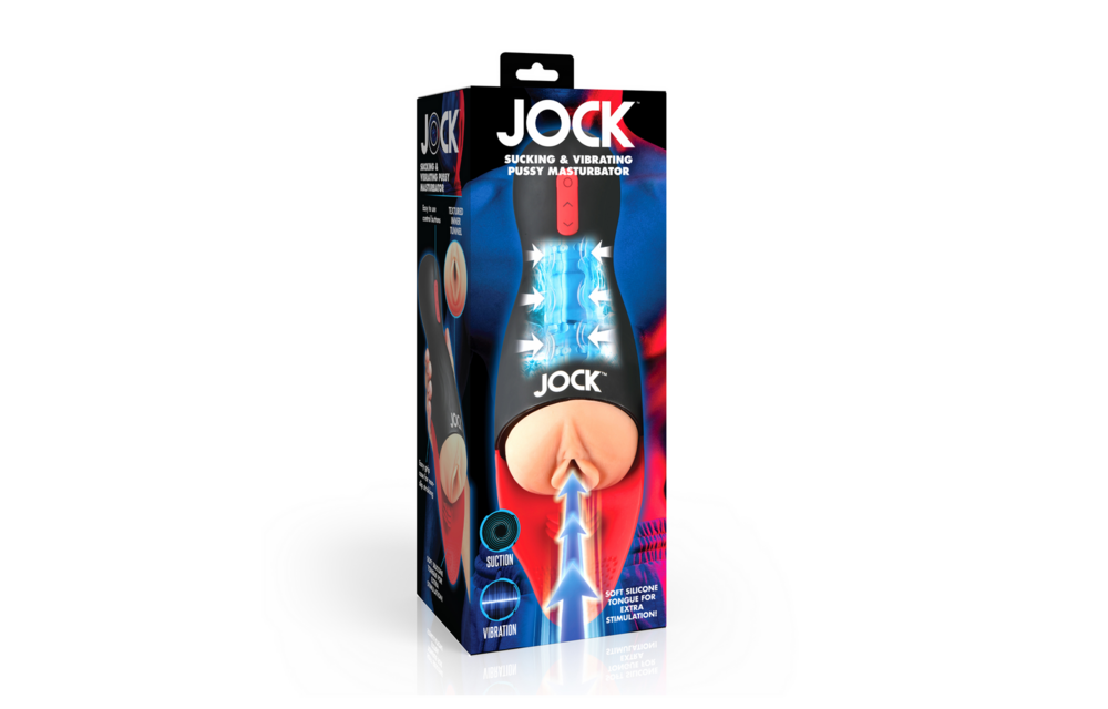 Saugende und vibrierende Pussy Masturbator - Schwarz