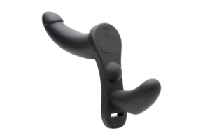 Su Double Take 24,1 cm – Strap-On-Harness mit Vibration