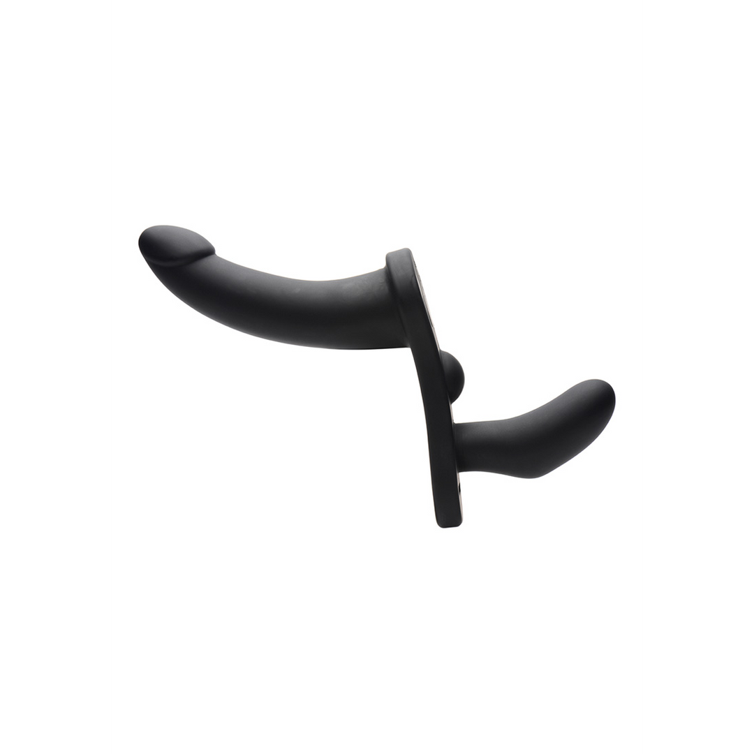 Su Double Take 24.1 cm - Strap-On Harness with Vibrations