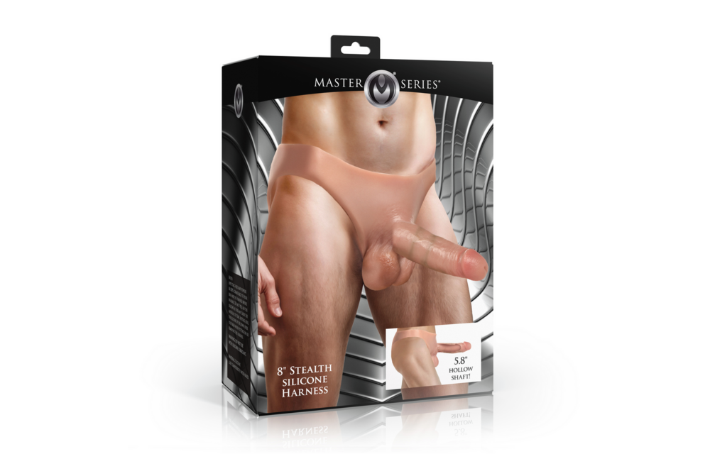 Stealth Hollow Silikon Strap-On Gurt - 8 / 20 cm