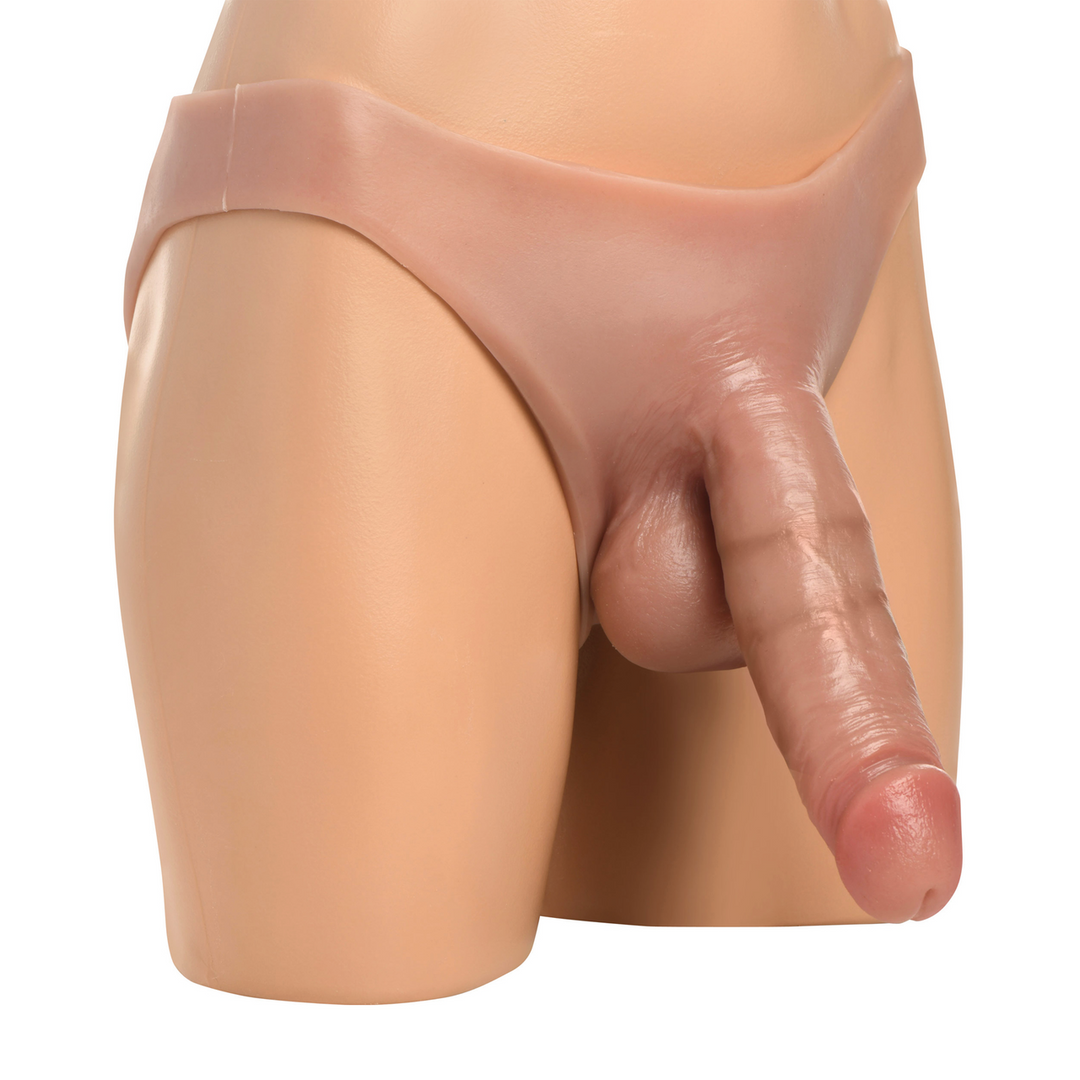 Stealth Hollow Silicone Strap-On Harness - 8 / 20 cm